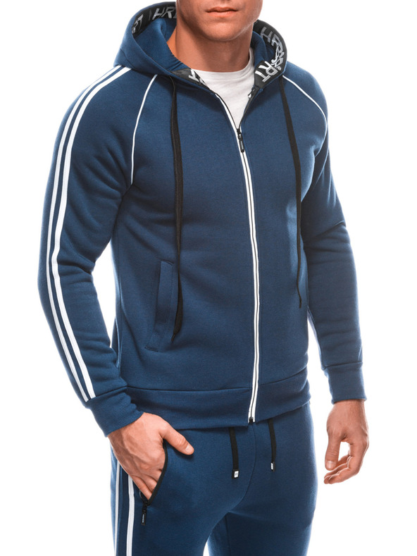 Edoti Ανδρικό φούτερ και φούτερ παντελόνι μπλε Edoti