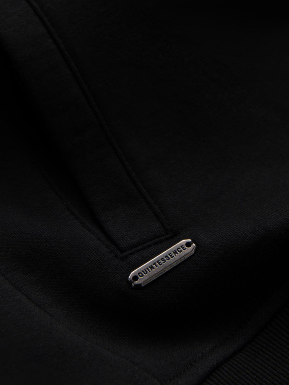 Ombre Clothing Ανδρικό βαμβακερό stretch bomber φούτερ μαύρο Ombre Clothing