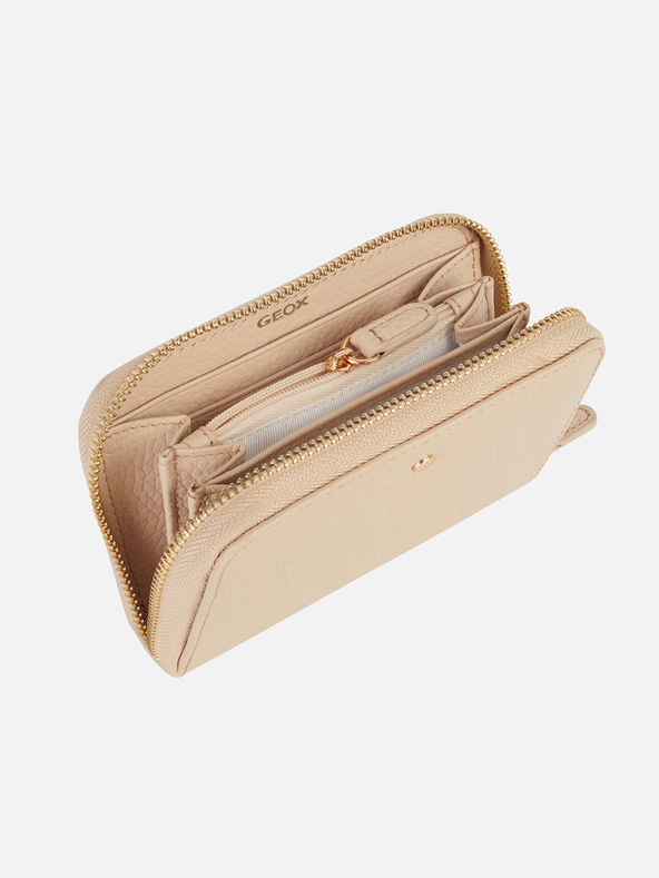 Geox Γυναικείο πορτοφόλι Geox Cream