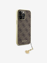 Guess Guess 4G Γούρι πίσω κάλυμμα για iPhone 15 Pro Max Καφέ