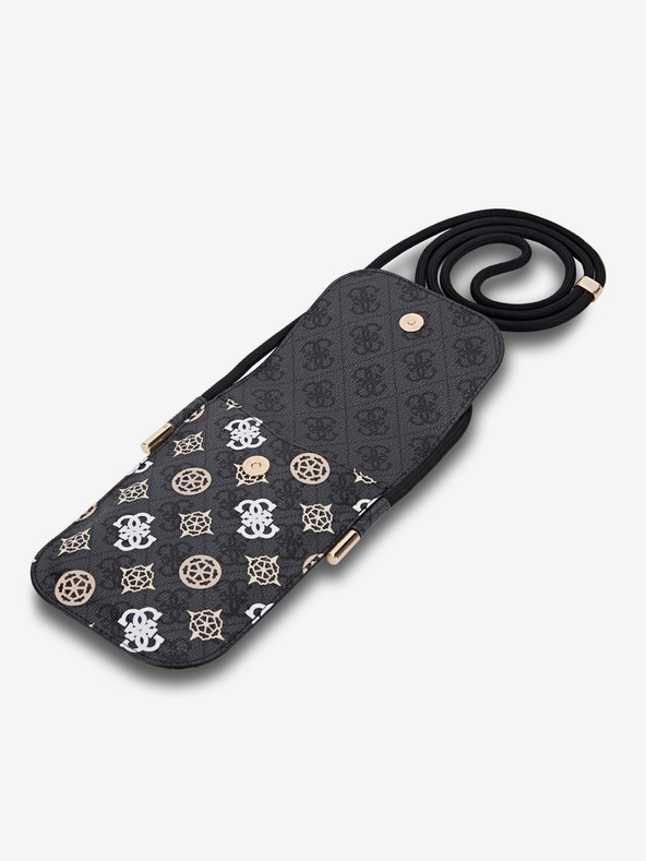 Guess Guess PU 4G Peony πολύχρωμη τσάντα τηλεφώνου μαύρο