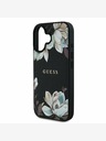 Guess Guess PU σαγρέ Magnolia MagSafe Back Cover για iPhone 16 Μαύρο