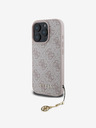 Guess Guess 4G Charm πίσω κάλυμμα για iPhone 16 Pro τόνος σε τόνο ροζ