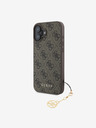 Guess Guess 4G Charm πίσω κάλυμμα για iPhone 16 τόνος σε τόνο καφέ