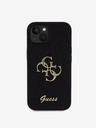 Guess Guess PU Fixed Glitter 4G Metal Logo Back Cover για iPhone 13 Μαύρο