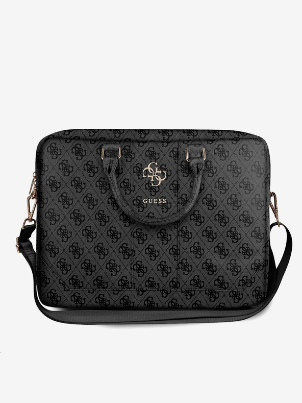 Guess Guess PU 4G μεταλλικό λογότυπο τσάντα σημειώσεων 15/16 γκρι"