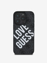 Guess Guess PU Leather 4G Big Love Logo MagSafe Back Cover για iPhone 16 Pro Μαύρο
