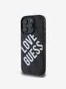 Guess Guess PU Leather 4G Big Love Logo MagSafe Back Cover για iPhone 16 Pro Μαύρο