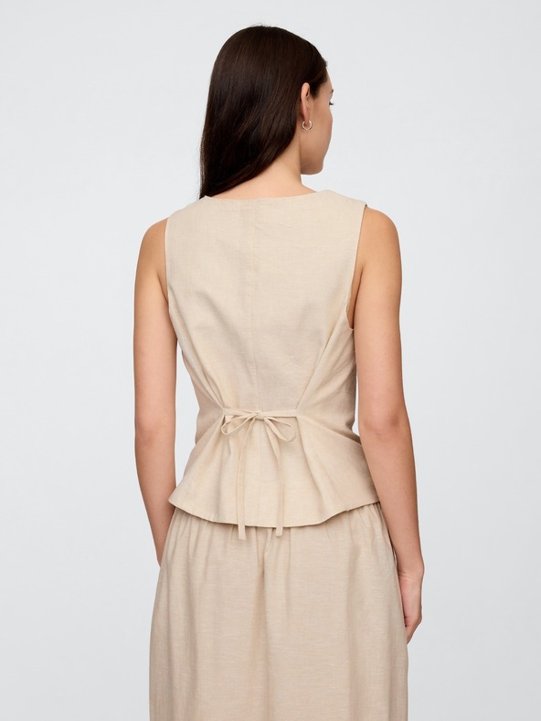 GAP Λινό γιλέκο GAP