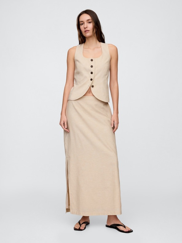 GAP Λινό γιλέκο GAP