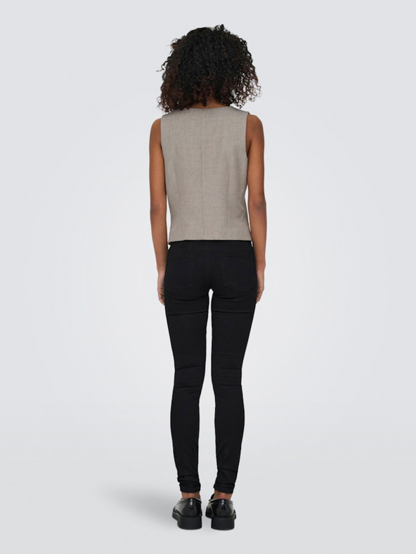 ONLY Καφέ γυναικείο γιλέκο ONLY