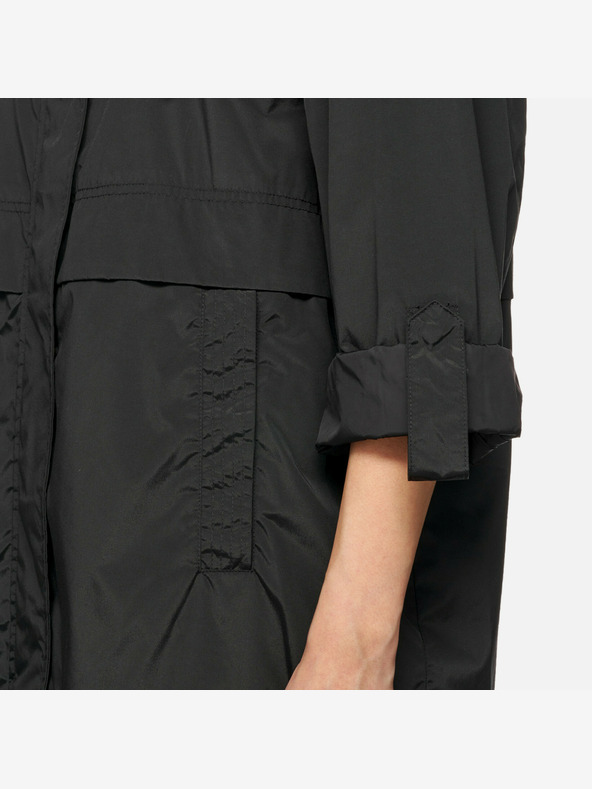 Geox Μαύρο Γυναικείο πανωφόρι Geox Dandra