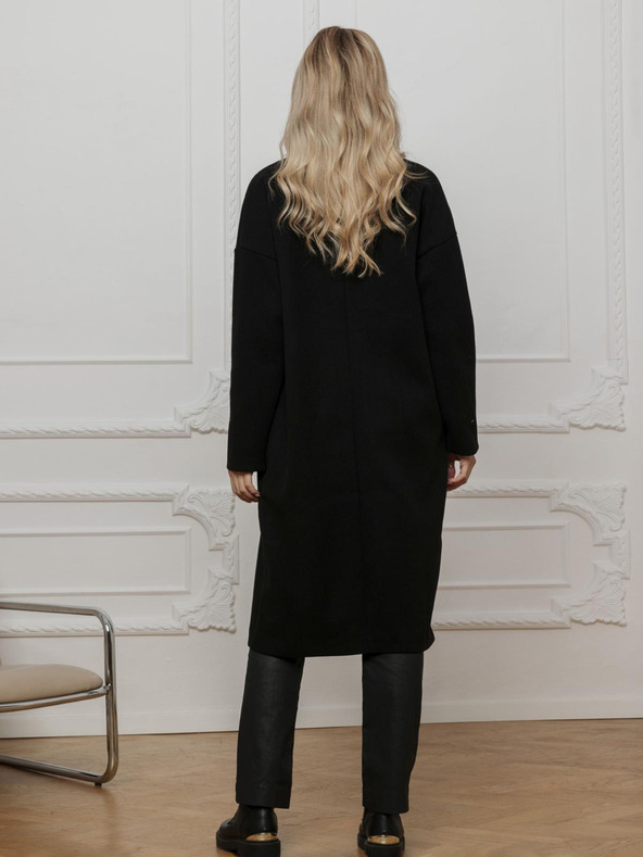 Edoti Μαύρο γυναικείο παλτό Edoti