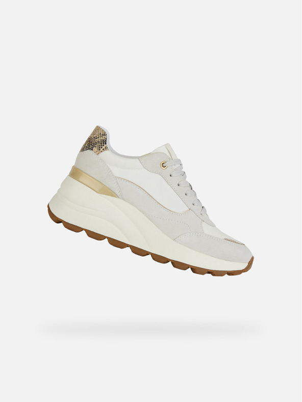 Geox Κρεμ γυναικεία αθλητικά παπούτσια Geox Spherica EC13