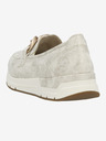 Rieker Γυναικεία loafers Rieker σε κρεμ χρώμα