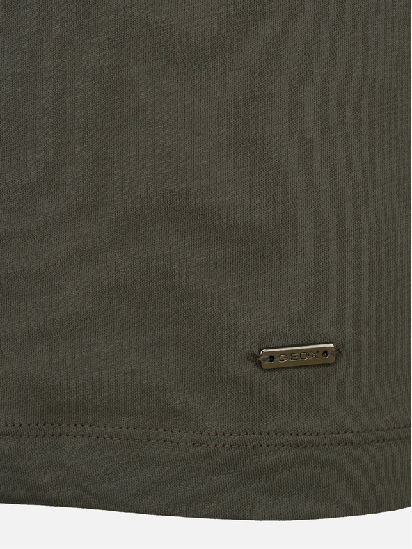 Geox Ανδρικό μπλουζάκι Geox σε χακί χρώμα