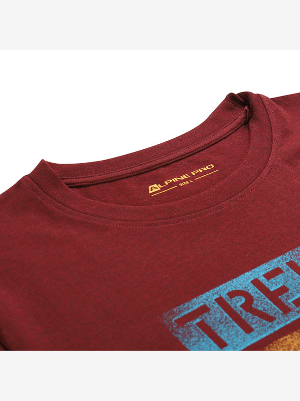 ALPINE PRO Ανδρικό μπλουζάκι γρήγορου στεγνώματος με δροσερό στεγνό ALPINE PRO BOLEN 2 merlot παραλλαγή pb