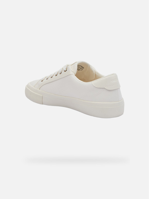 Geox Λευκά γυναικεία πάνινα παπούτσια Geox Emmeleny