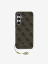 Guess Guess 4G γούρι πίσω κάλυμμα για Samsung Galaxy S24 FE καφέ