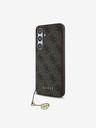 Guess Guess 4G γούρι πίσω κάλυμμα για Samsung Galaxy S24 FE καφέ