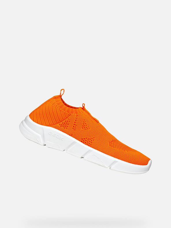 Geox Παιδικά αθλητικά παπούτσια Geox Aril σε πορτοκαλί χρώμα