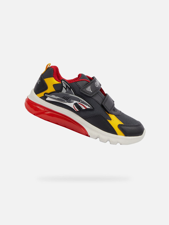 Geox Μαύρα αγορίστικα αθλητικά παπούτσια Geox Ciberdron