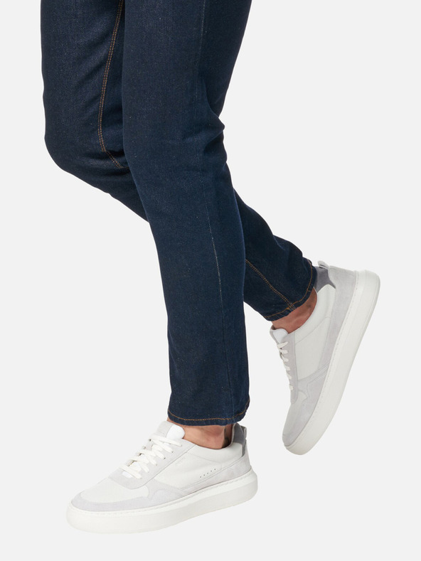 Geox Κρέμα ανδρικά αθλητικά παπούτσια Geox Deiven