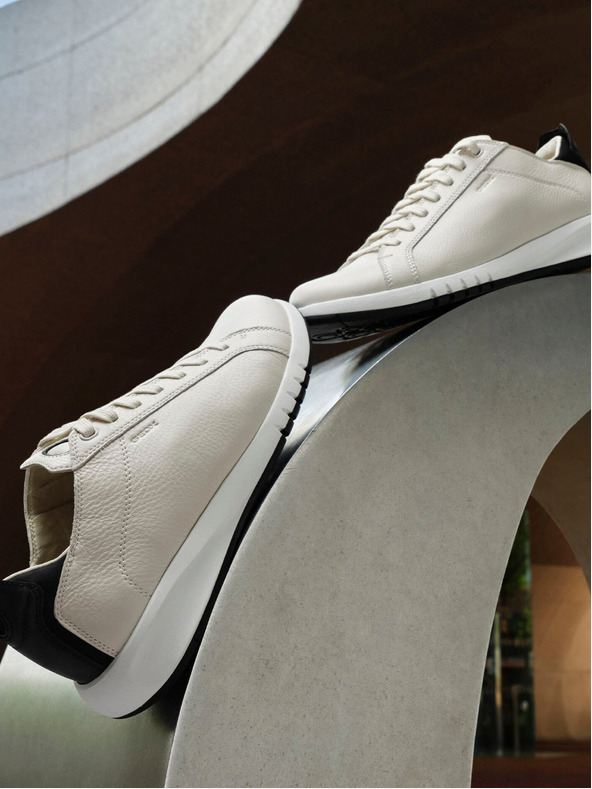 Geox Λευκά ανδρικά αθλητικά παπούτσια Geox Aerantis