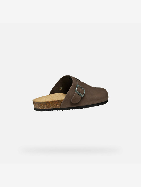 Geox Σκούρο καφέ ανδρικές παντόφλες Geox Sandal Ghita