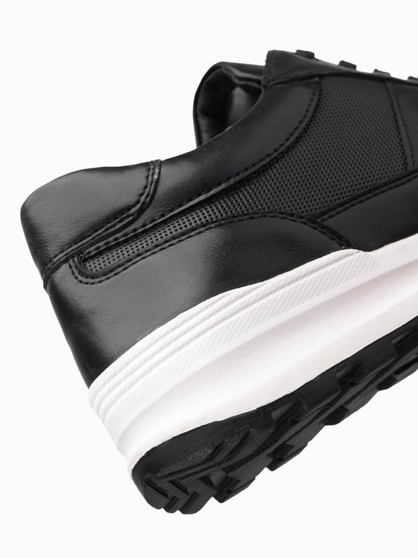 Ombre Clothing Ανδρικά αθλητικά παπούτσια από καμβά μαύρο Ombre Clothing