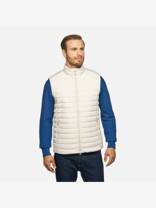 Geox Κρέμα Ανδρικό γιλέκο Geox Warrens Vest