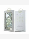 Guess Guess IML Glitter Magnolia και Triangle Logo MagSafe Back Cover για iPhone 16 Πράσινο