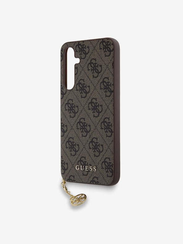 Guess Guess 4G Γούρι πίσω κάλυμμα για Samsung Galaxy A35 5G καφέ