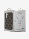 Guess Guess 4G Γούρι πίσω κάλυμμα για Samsung Galaxy A35 5G καφέ