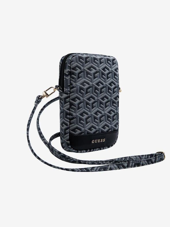 Guess Guess PU G Cube τσάντα τηλεφώνου με φερμουάρ Μαύρο