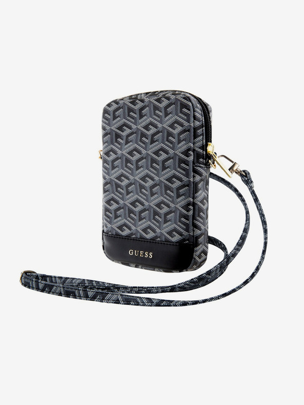 Guess Guess PU G Cube τσάντα τηλεφώνου με φερμουάρ Μαύρο