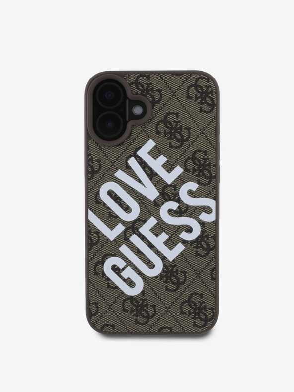 Guess Guess PU Leather 4G Big Love Logo MagSafe Back Cover για iPhone 16 Καφέ Guess PU Leather 4G Big Love Logo MagSafe Back Cover για iPhone 16 Καφέ