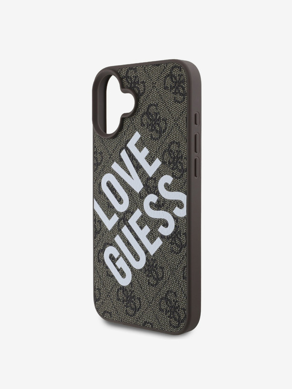Guess Guess PU Leather 4G Big Love Logo MagSafe Back Cover για iPhone 16 Καφέ Guess PU Leather 4G Big Love Logo MagSafe Back Cover για iPhone 16 Καφέ