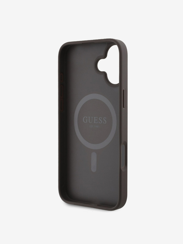 Guess Guess PU Leather 4G Big Love Logo MagSafe Back Cover για iPhone 16 Καφέ Guess PU Leather 4G Big Love Logo MagSafe Back Cover για iPhone 16 Καφέ