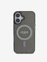 Guess Guess IML Glitter Ring MagSafe Back Cover για iPhone 16 Μαύρο