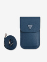 Guess Guess PU σαγρέ τριγωνική τσάντα τηλεφώνου με λογότυπο μπλε