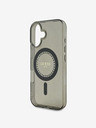 Guess Guess IML Rhinestones Ring MagSafe Back Cover για iPhone 16 Μαύρο