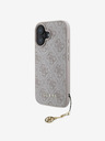 Guess Guess 4G Charm πίσω κάλυμμα για iPhone 16 τόνος σε τόνο ροζ