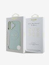 Guess Guess PU σαγρέ κλασικό λογότυπο με λογότυπο MagSafe Back Cover για iPhone 16 Πράσινο