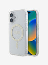 Guess Guess IML Glitter Ring MagSafe Back Cover για iPhone 16 Διαφανές