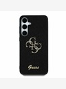 Guess Guess PU Fixed Glitter 4G Metal Logo Back Cover για Samsung Galaxy S25+ Μαύρο
