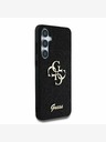 Guess Guess PU Fixed Glitter 4G Metal Logo Back Cover για Samsung Galaxy S25+ Μαύρο