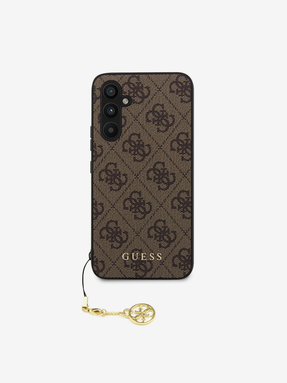Guess 4G Charm Πίσω Κάλυμμα για Samsung Galaxy S23 FE Καφέ Θήκη κινητού