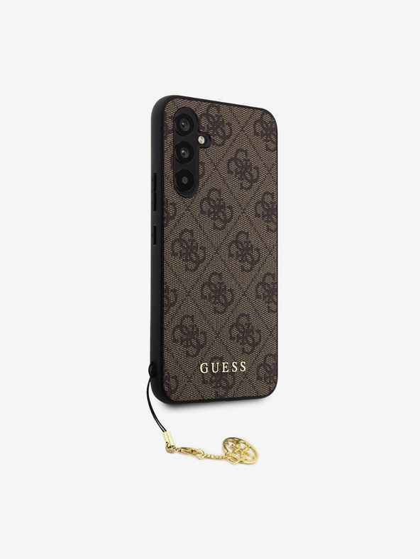 Guess 4G Charm Πίσω Κάλυμμα για Samsung Galaxy S23 FE Καφέ Θήκη κινητού
