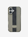 Guess Guess IML Middle 4G Stripe Back Cover για iPhone 16 Μαύρο